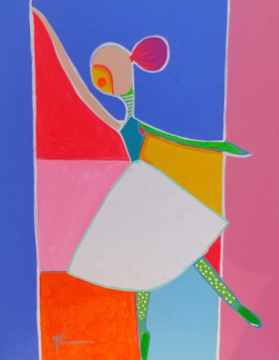 Ballerina Painting By Leandro Miguel Cruz